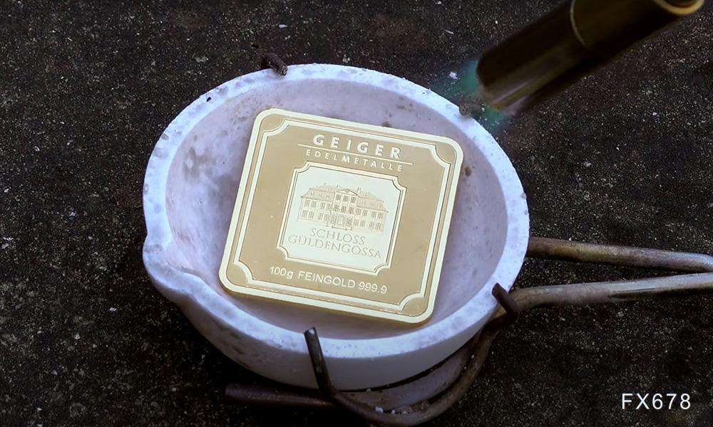 黄金连跌四周博弈4000美元关口	，短期涨跌看非农